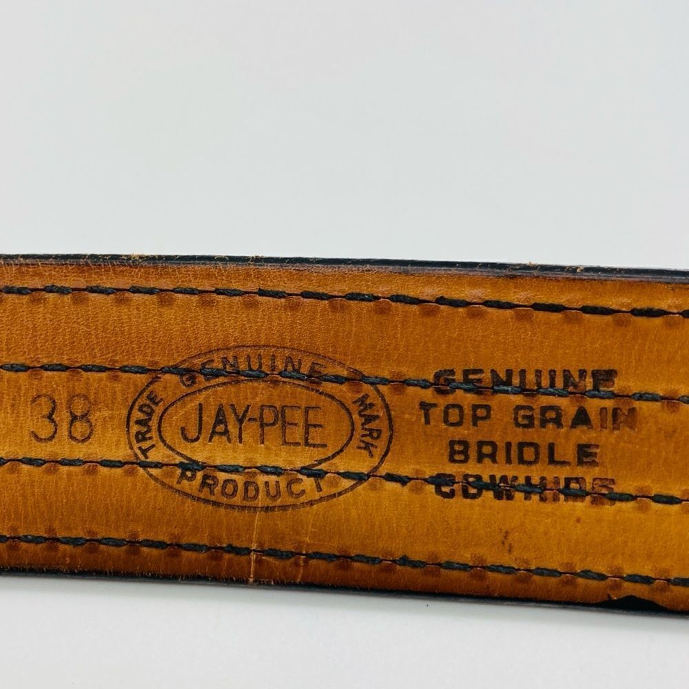 Jay-Pee Men’s 1,75” Grain Bridle Cowhide Belt SZ 38 44” - Picture 9 of 9